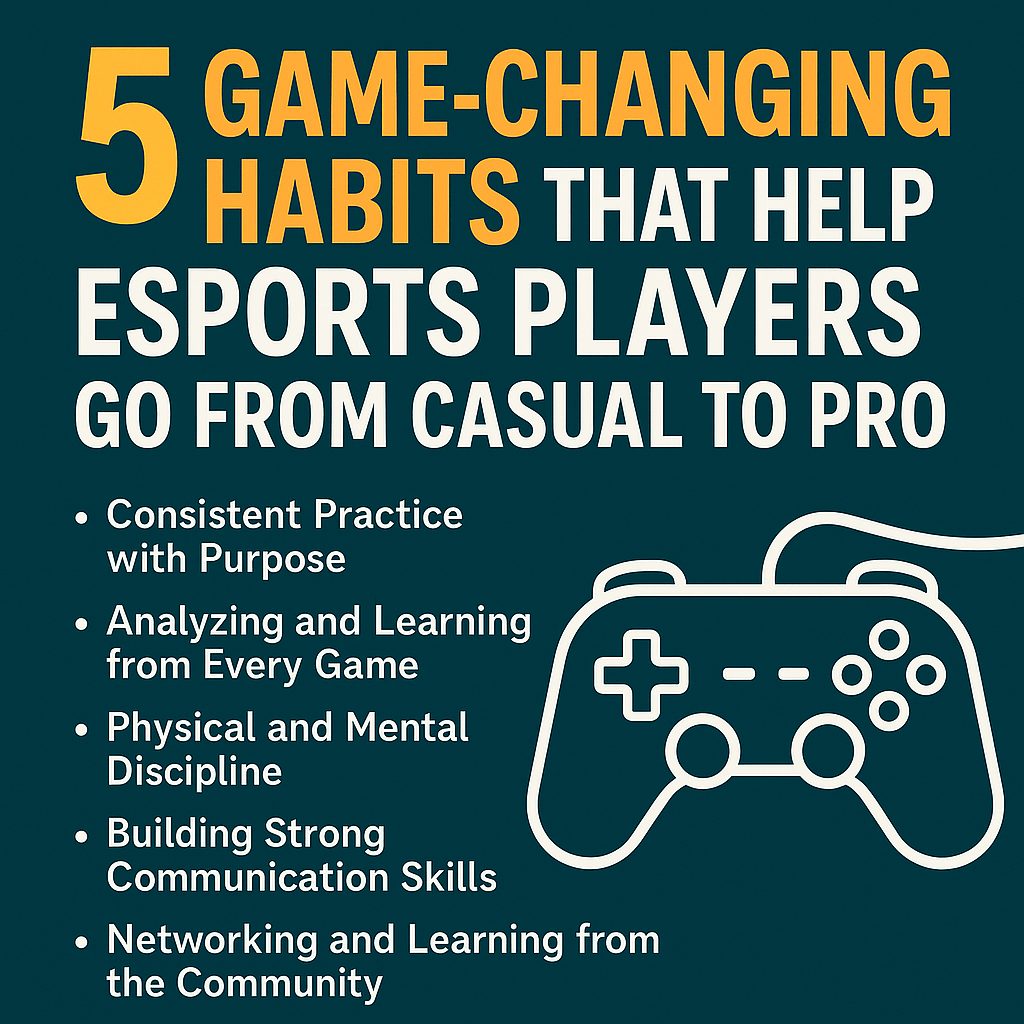 5 Game-Changing Habits That Help Esports Players Go From Casual to Pro
